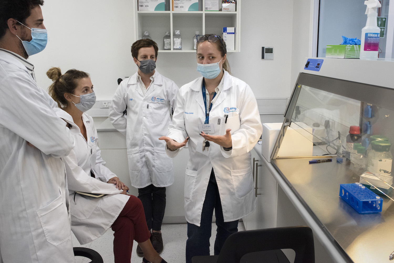 <p>Training in the Lab</p>
